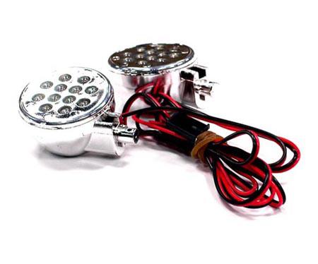 Off-Road High Brightness Large Spot LED Light Set w/ Plastic Housing (2)