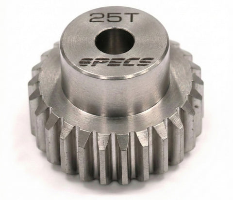 Billet HD Stainless Steel 48 Pitch Pinion 25T for Brushless w/ 0.125 Shaft