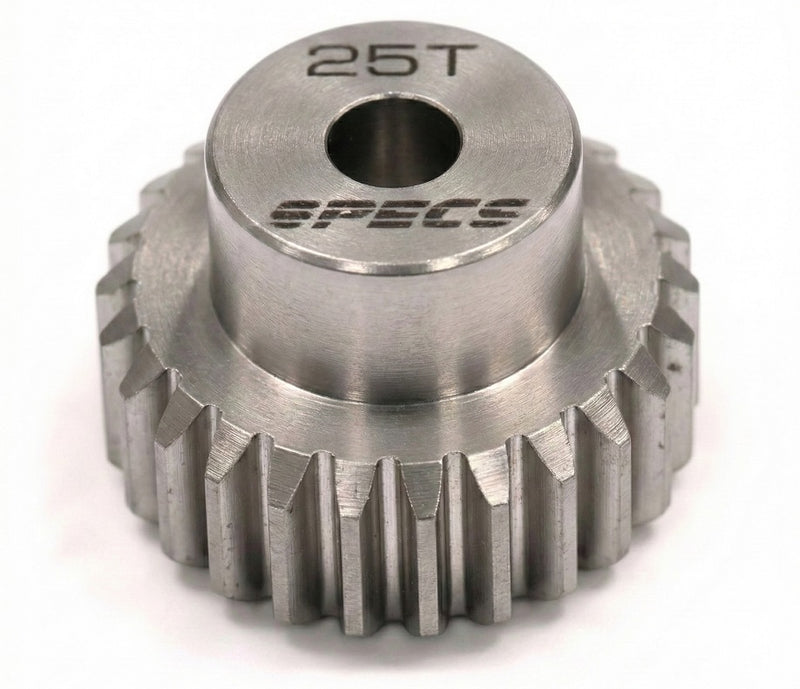 Billet HD Stainless Steel 48 Pitch Pinion 25T for Brushless w/ 0.125 Shaft
