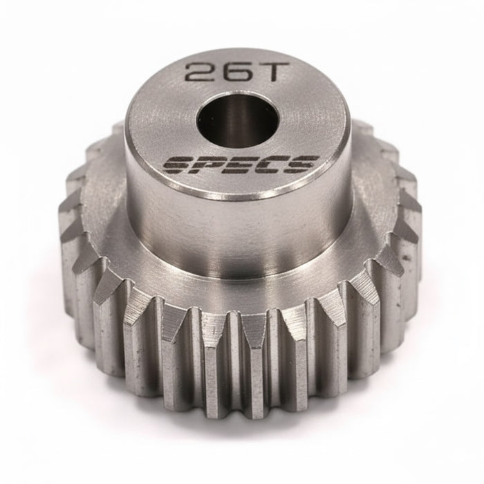 Billet HD Stainless Steel 48 Pitch Pinion 26T for Brushless w/ 0.125 Shaft