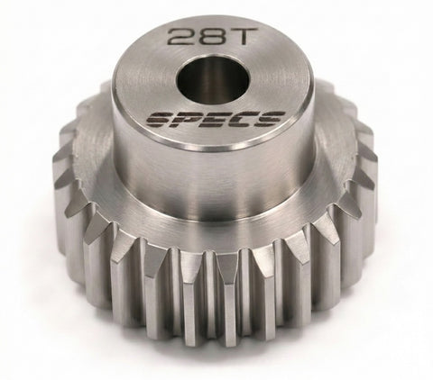 Billet HD Stainless Steel 48 Pitch Pinion 28T for Brushless w/ 0.125 Shaft