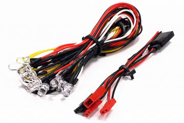 LED Light Set System for 1/10 Touring Car (6V) 4 White, 4 Red & 2 Orange LEDs