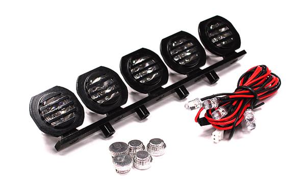 Billet Machined Alloy Roof Top Spot LED (5) Light Set