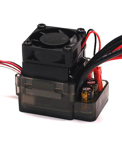 Type II Rock Crawler ESC w/ Drag Brake + Fan (Limit: 55T Motors & 7.2V Input)