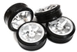 Billet Machined Alloy 6 Spoke Wheel +8 Offset + Drift Tire (4) Set (O.D.=62mm)