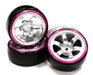 Billet Machined Alloy 6 Spoke Wheel w/ Outer Ring + Drift Tire (4) Set