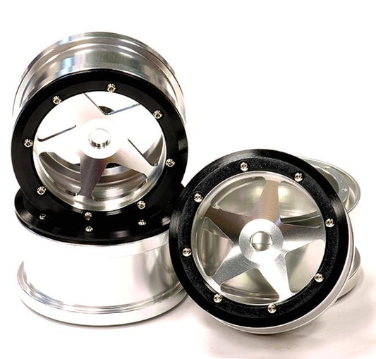 Billet Machined Alloy 5 Spoke Beadlock Wheel(4) for Axial Wraith 2.2 w/ 12mm Hex