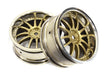 12 Spoke Bronze Tone Wheel Set (2) for 1/10 Drift and Touring Car