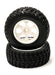 All Terrain BX Tires+6 Spoke Wheels(2)12mm Hex for 1/10 Short Course(O.D.=108mm)