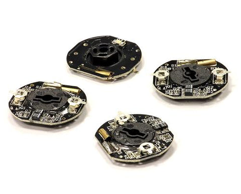 Dynamic LED Wheel Light Kit (4) by G.T. Power for 1/10 Drifting and Touring Car