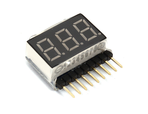 Type II Digital Voltage Checker for LiPo Battery 1S-6S Packs 2.8V-25.2V