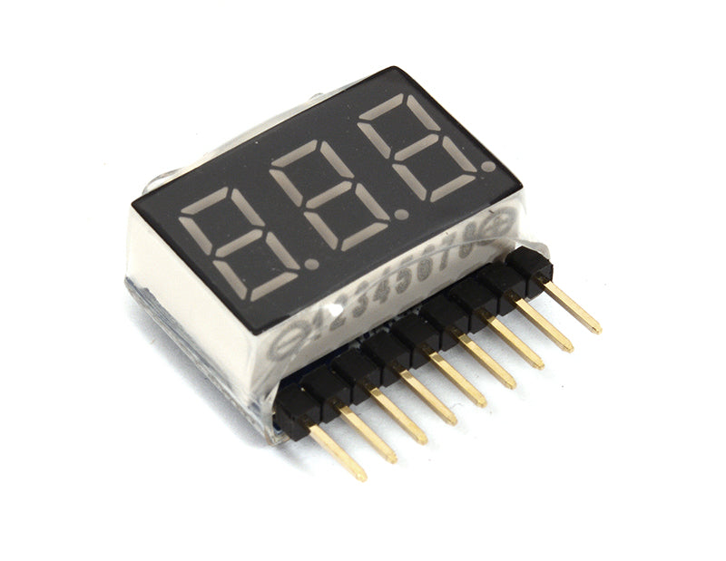 Type II Digital Voltage Checker for LiPo Battery 1S-6S Packs 2.8V-25.2V