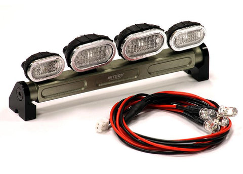Realistic Roof Top Spot Light Set (4) LED Yellow w/ Adj.Housing for 1/10 1/8 1/5