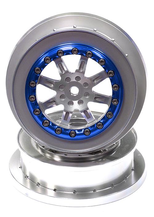 Billet Machined T1 Front Alloy Wheel (2) for Axial EXO Terra Buggy