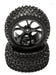 Pre-Mounted 1/10 Buggy 10 Spoke Rear 40mm All Terrain Q4032 12mm Hex (O.D. 87mm)