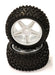 Pre-Mounted 1/10 Buggy 5 Spoke Rear 40mm All Terrain Q4025 12mm Hex (O.D. 87mm)