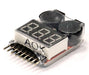 AOK-BL8S LiPo Voltage Checker + Warning Buzzer