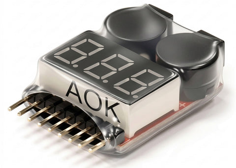 AOK-BL8S LiPo Voltage Checker + Warning Buzzer