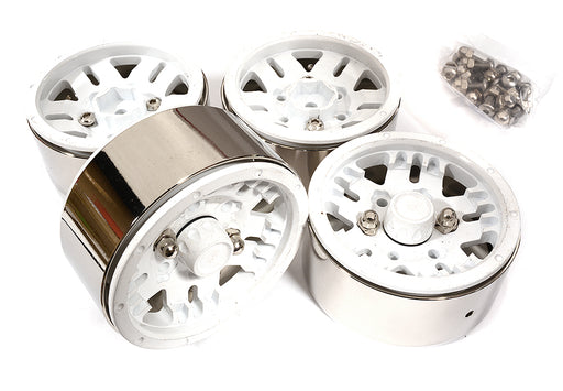 1.9 Size Billet Machined Alloy 5 Spoke Wheel(4) High Mass Type for Scale Crawler