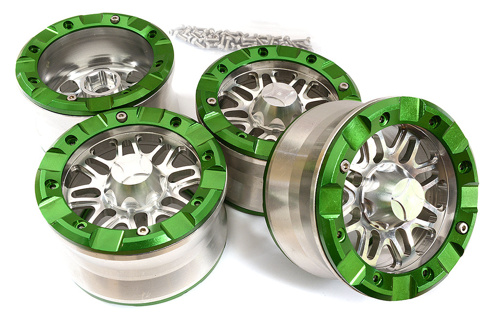 Billet Machined Alloy Dual 8 Beadlock Wheel (4) for Axial Wraith 2.2 w/ 12mm Hex