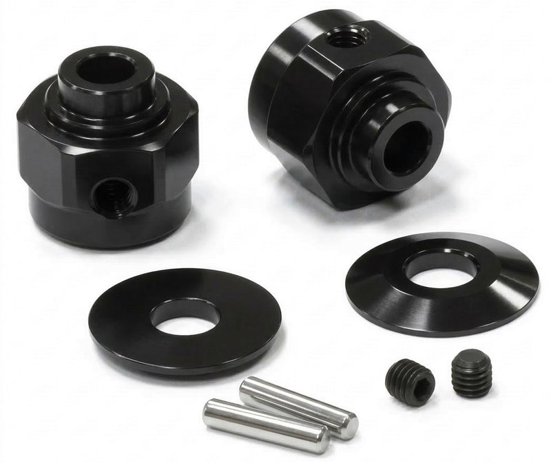 Billet Machined Hex Wheel Hub Set (2) +3 Offset for Axial Wraith 2.2