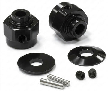 Billet Machined Hex Wheel Hub Set (2) +3 Offset for Axial Wraith 2.2