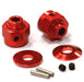 Billet Machined Hex Wheel Hub Set (2) +3 Offset for Axial Wraith 2.2