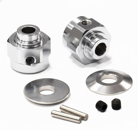 Billet Machined Hex Wheel Hub Set (2) +3 Offset for Axial Wraith 2.2