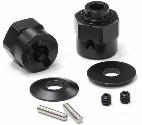 Billet Machined Hex Wheel Hub Set (2) +5 Offset for Axial Wraith 2.2