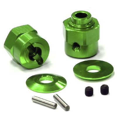 Billet Machined Hex Wheel Hub Set (2) +5 Offset for Axial Wraith 2.2