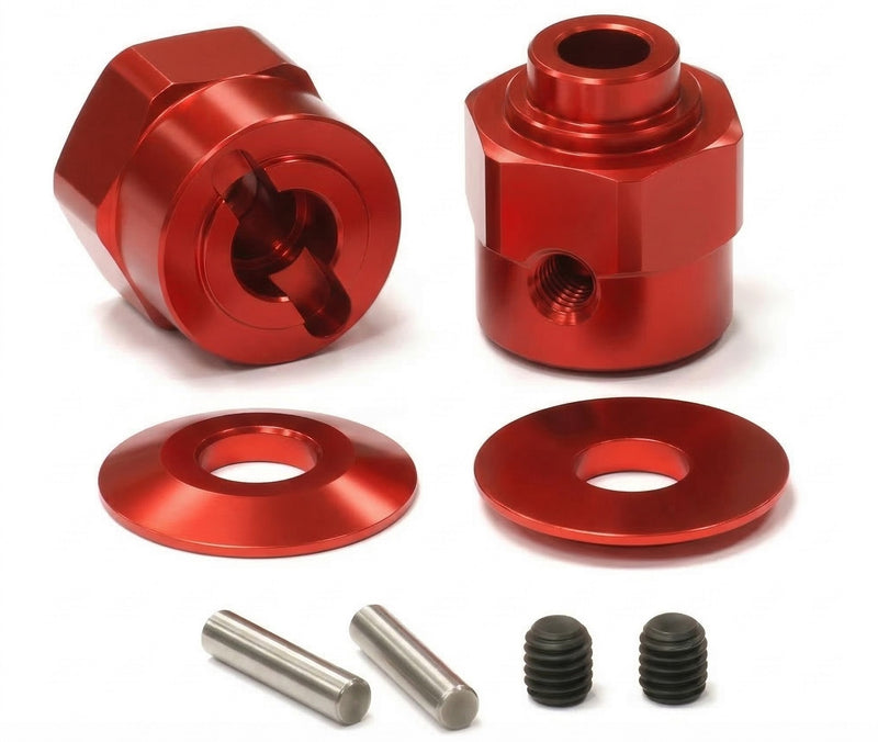 Billet Machined Hex Wheel Hub Set (2) +5 Offset for Axial Wraith 2.2