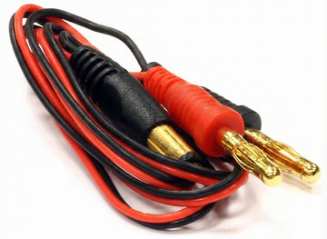 TX-JR Type (2.1 Negative) Charging Cable w/ Banana Plugs 600mm 22AWG Wire