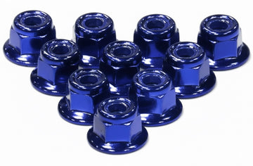 Color Flanged Lock Nut (10) 5mm Size