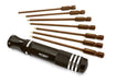 QuickPit Set, Metric+Standard Size 7pcs Allen Hex Tips