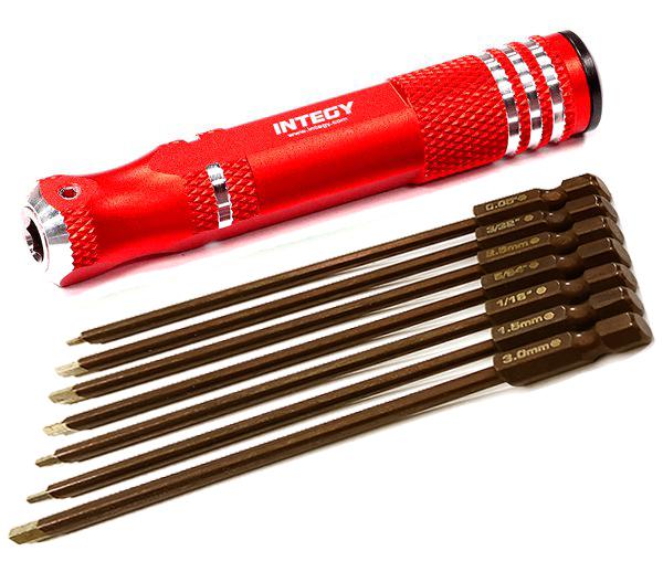 QuickPit Set, Metric+Standard Size 7pcs Allen Hex Tips