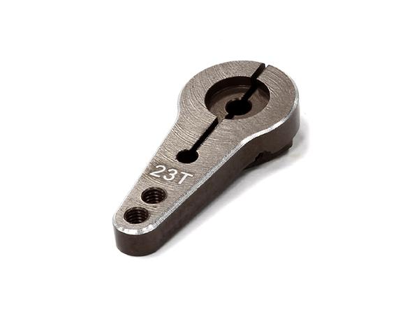 Billet Machined Single Sided Servo Horn 23T for KO & JR Servo (r=20, 24mm Holes)