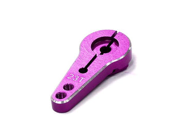Billet Machined Single Sided Servo Horn 23T for KO & JR Servo (r=20, 24mm Holes)