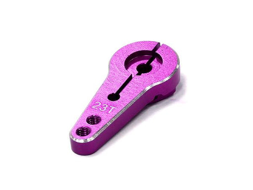 Billet Machined Single Sided Servo Horn 23T for KO & JR Servo (r=20, 24mm Holes)