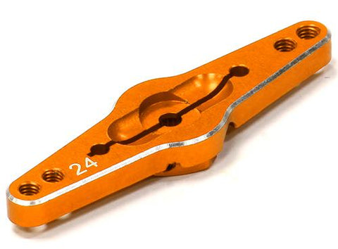 Billet Machined Double Sided Servo Horn 24T for Hitec Servo (r=20, 24mm Holes)