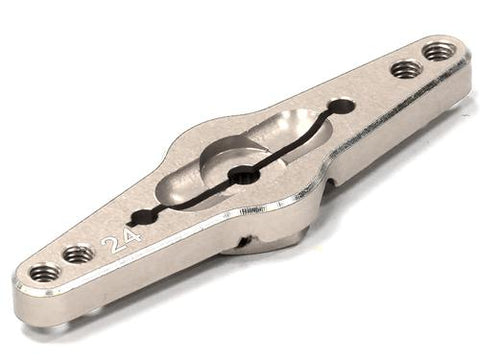 Billet Machined Double Sided Servo Horn 24T for Hitec Servo (r=20, 24mm Holes)
