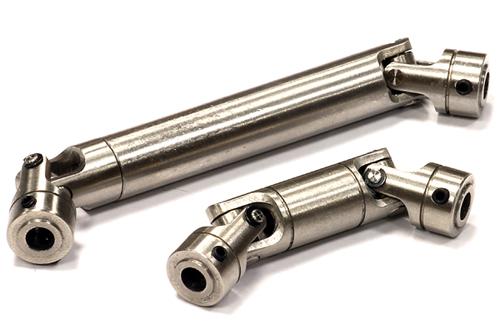 Billet Machined Universal Drive Shaft Set (2) for Custom 1/14 Semi-Tractor Truck