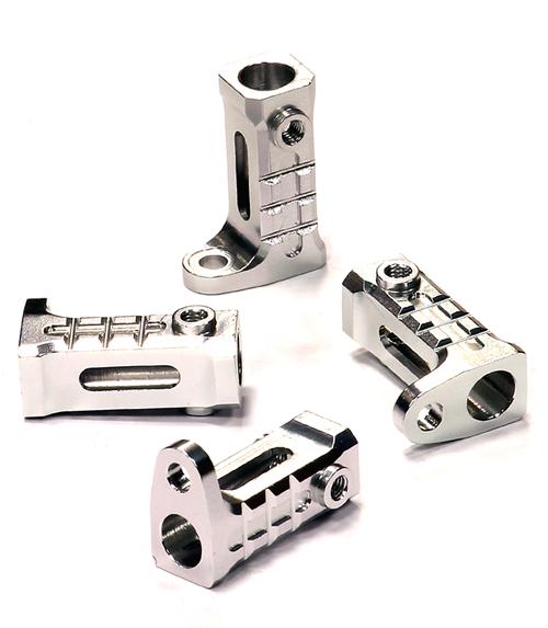 Billet Machined Alloy Rock Rail Mounts (4) for Axial SCX-10, Dingo & Honcho