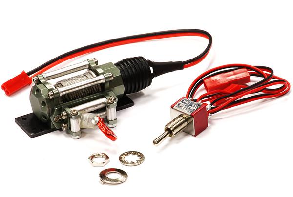 Billet Machined Realistic Power Winch for Scale Rock Crawler 1/10 Size
