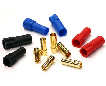 High Current Gold Plated 6mm Bullet Brushless Motor Connector Set