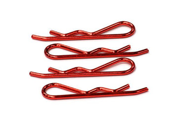 Color Body Clips Large (4) for 1/5 & 1/4 Size Vehicles