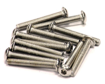 Stainless Steel Socket Head Button Screw (12) M3x20mm Size