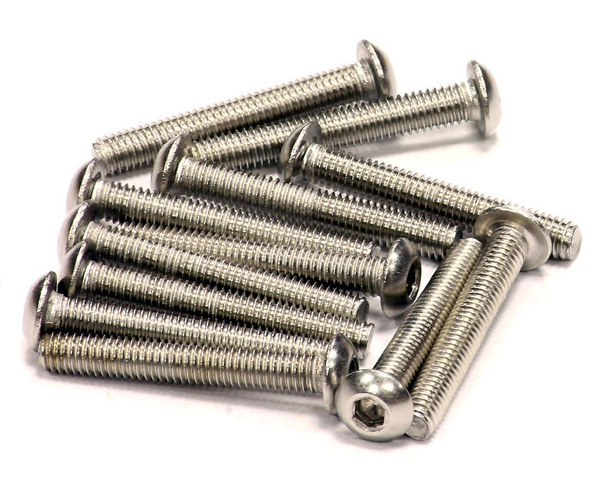 Stainless Steel Socket Head Button Screw (12) M3x20mm Size