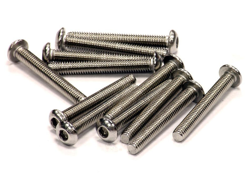 Stainless Steel Socket Head Button Screw (12) M3x22mm Size