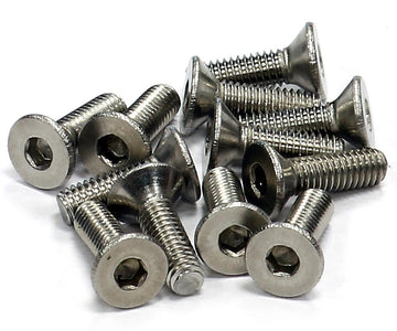 Stainless Steel Countersunk Flat Head Socket Screw (12) M3x10mm Size