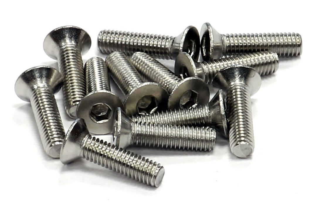 Stainless Steel Countersunk Flat Head Socket Screw (12) M3x12mm Size